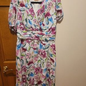 Floral Multicolor Women's Dress